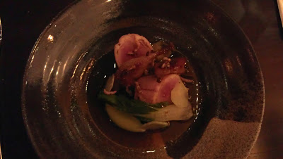 Quail Breast and legs, broccoli, lime and peanut, Alimentum Restaurant Cambridge