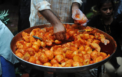 Street food cooking