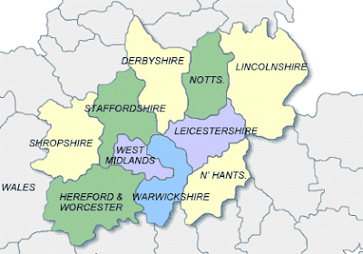 The Midlands Map