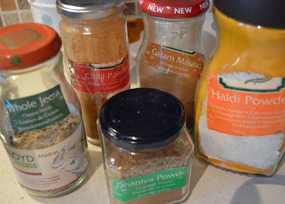 Indian spices in jars