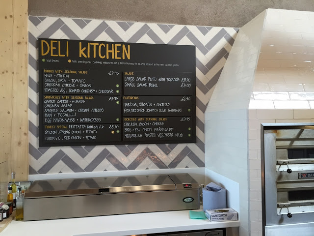 Deli kitchen sign at Gloucester Services 