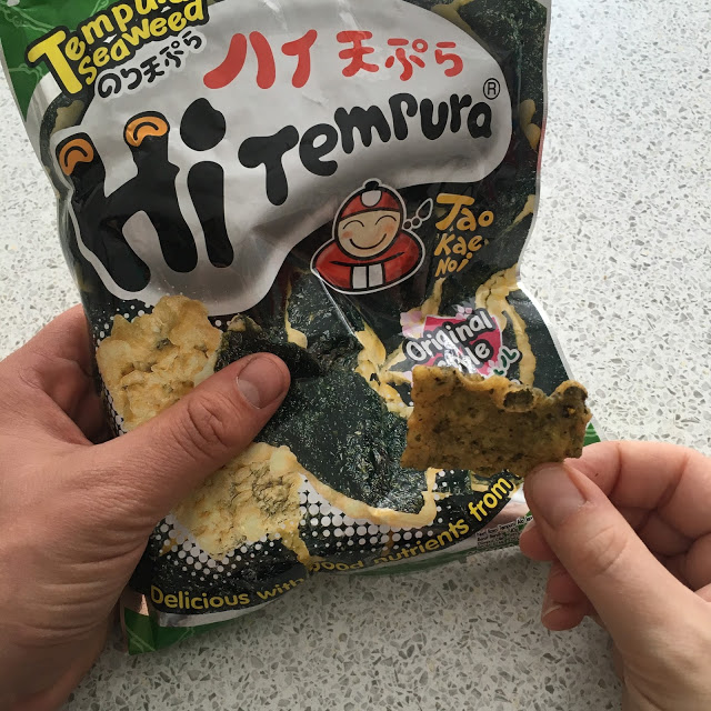 Love these tempura seaweed snacks!