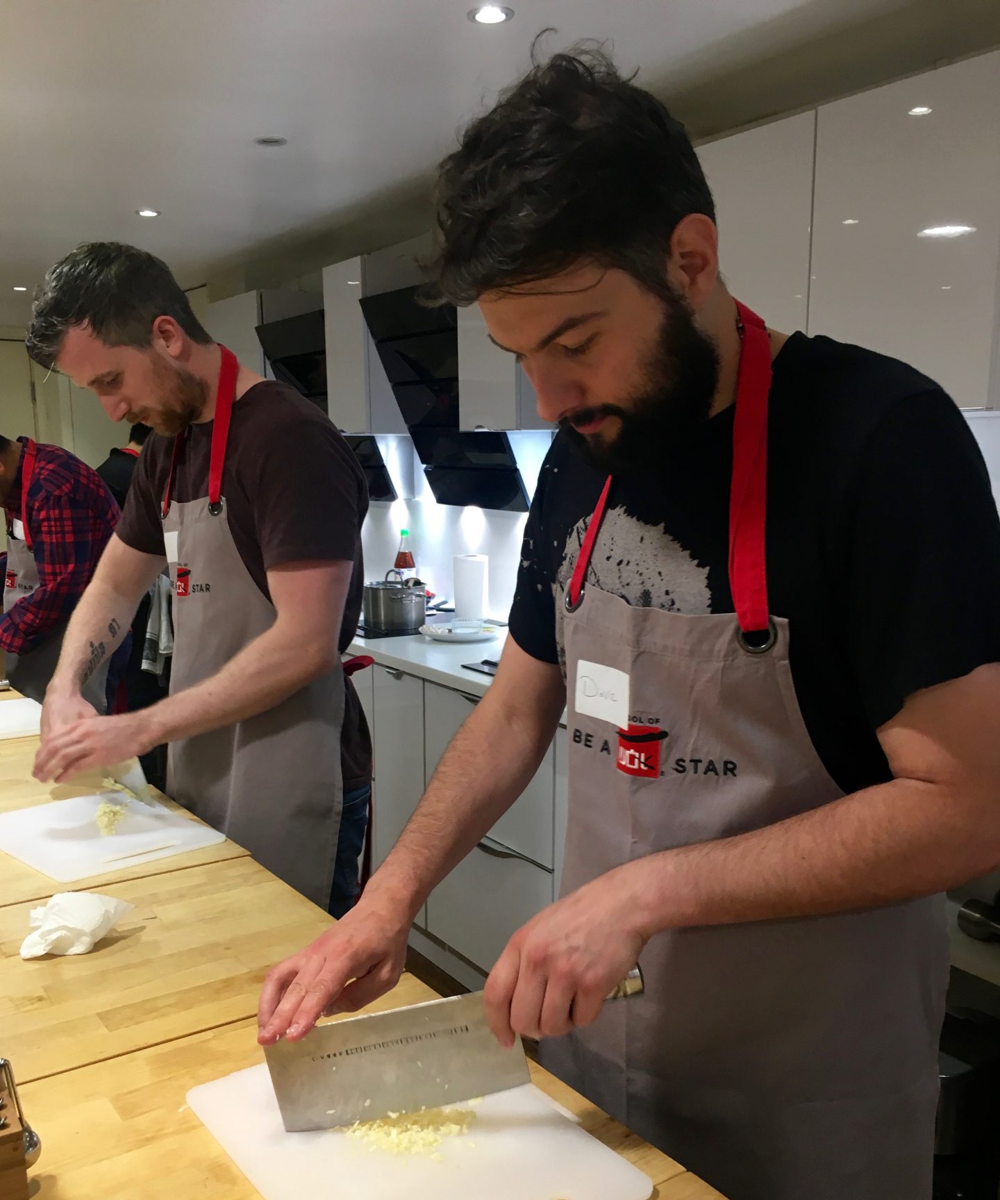 Dave showing off his knife skills!