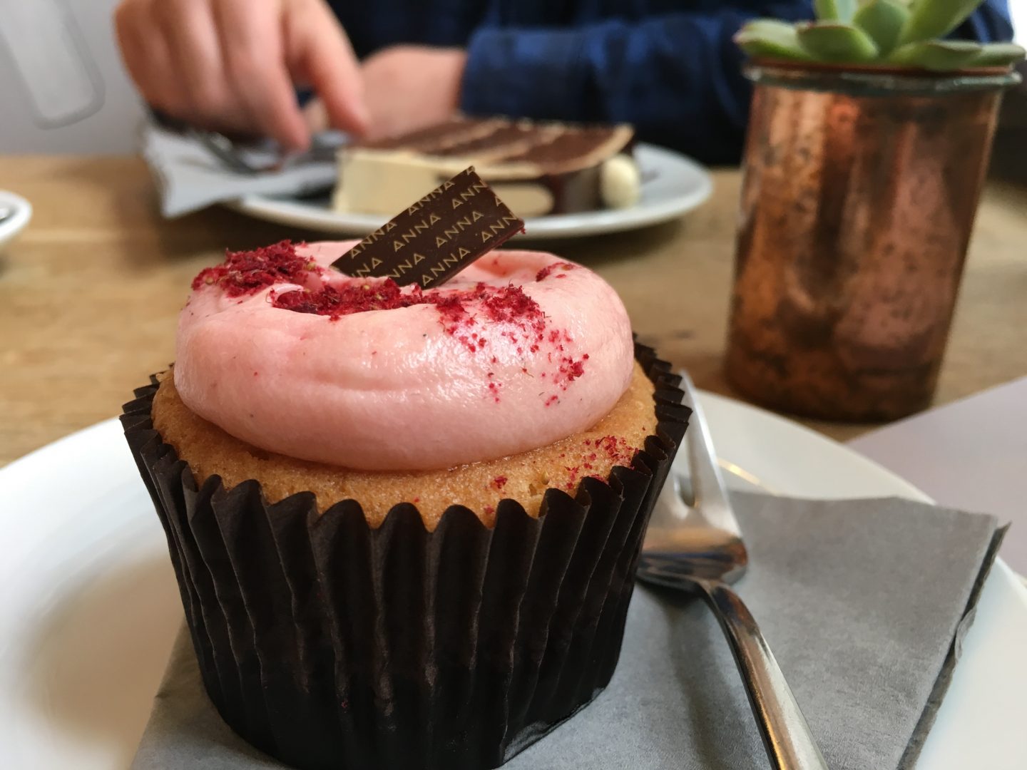 Cherry Bakewell Cupcake